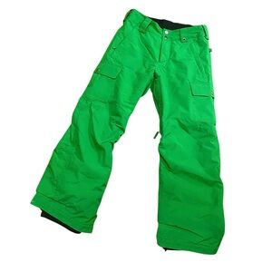 Burton Kids Snowboard Pants - Medium - Kelly Green - Dryride - Room to Grow